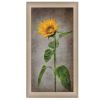 "Sunflower II" By Lori Deiter, Printed Wall Art, Ready To Hang Framed Poster, Beige Frame