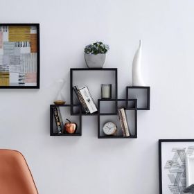 25.5" x 17.75" Intersecting Cube Wall Shelf