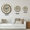 Designart 'Analog Wall Time Spiral ' Modern Wood Wall Clock(Size 16" x 16")