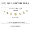 Moon Phase Wall Decor Hanging Garland 7 Gold Hammered Metal Boho Wall Decor Moon Garland 34 inch Celestial Phases Moon Decor Moon Phases Wall Art