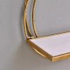 Set of 2 Floating Rings Wall Shelves Gold - Danya B