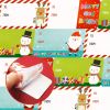 500pcs/Roll Self-Adhesive Christmas Tags with Santa Claus Design for Holiday Gift Decorations