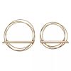 Set of 2 Floating Rings Wall Shelves Gold - Danya B