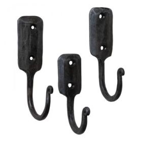 Wrought Iron Wall Hook Set