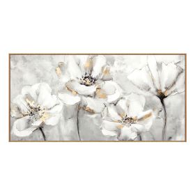 100% Hand Painted Abstract Flower Art Oil Painting On Canvas Wall Art Frameless Picture Decoration For Live Room Home Decor Gift (size: 70x140cm)